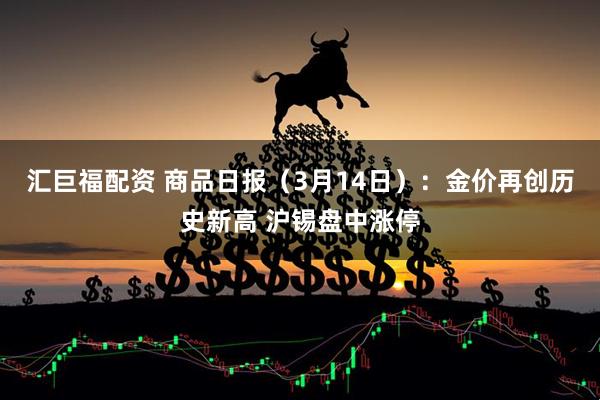汇巨福配资 商品日报（3月14日）：金价再创历史新高 沪锡盘中涨停