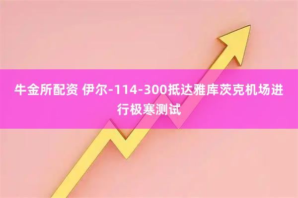 牛金所配资 伊尔-114-300抵达雅库茨克机场进行极寒测试