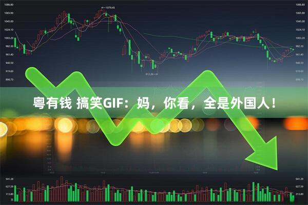 粤有钱 搞笑GIF：妈，你看，全是外国人！